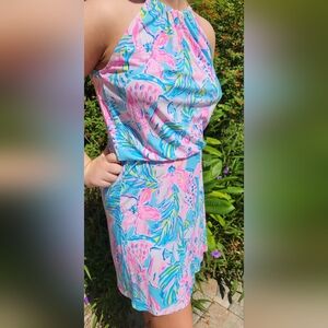 New W/Tags! Lilly Pulitzer Skort Romper Dress is New with tags. Flattering!